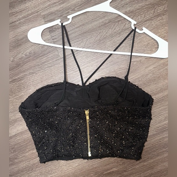 Dress The Population Sequined Crop Top NWOT - Picture 6 of 7